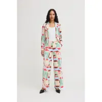 Ichi Pantalon 'Kate' beige clair / bleu clair / marron / vert pastel