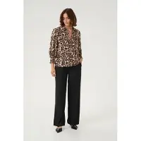 Kaffe Chemisier 'Pedra' beige / marron / noir