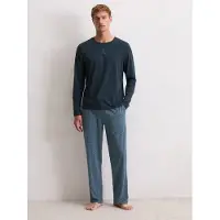 Marc O'Polo Pyjama long ' Mix N Match Cotton ' bleu marine