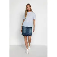 Cream Chemisier 'KatinkaCR' bleu clair / blanc
