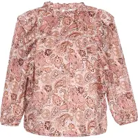 Usha Chemisier 'Fashion Look' brun foncé / mauve / rosé