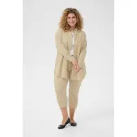 KAFFE CURVE Chemisier 'Nana' écru / beige foncé