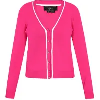 Faina Cardigan fuchsia / blanc