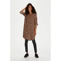 Kaffe Robe 'KAmarana' marron / rose pastel / noir