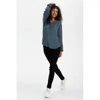 Kaffe Chemisier 'Amber' bleu foncé