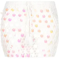 IZIA Jupe orange / rose foncé / blanc cassé