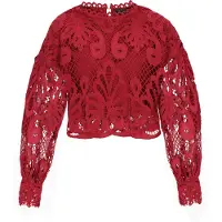 Faina Chemisier rouge foncé