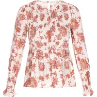 Usha Chemisier 'Festival' rouge / blanc