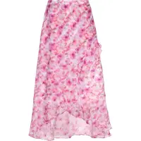 Dreimaster Jupe violet clair / rose / rose / blanc