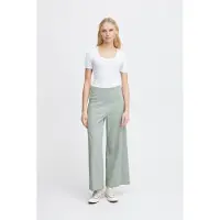 Ichi Pantalon à plis 'KATE' marron / vert