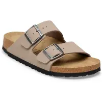 Birkenstock pour homme. 1032019 Sandales Arizona Birko-Flor (Coupe Régulière) taupe (41), Plat, Aucun, Casuel