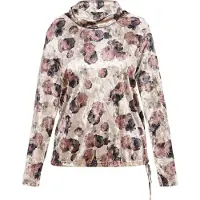 Usha Chemisier gris clair / éosine / noir
