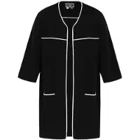 Dreimaster Maritim Cardigan noir / blanc