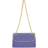 Faina Pochette bleu / blanc