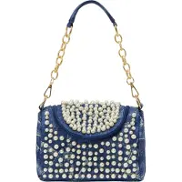 Faina Sac à bandoulière bleu denim