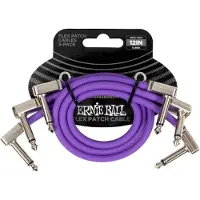 Ernie Ball Cable Patch Flex 30CM - Pack 3 Violet