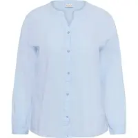 KAFFE CURVE Chemisier 'KCNana' bleu clair