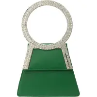 Faina Pochette vert / argent