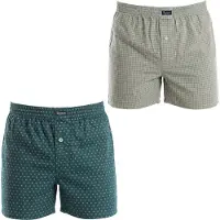 Abanderado As00100 Essentials Printed Cotton With Open Fly Boxers 2 Units Beige M Homme