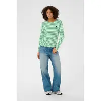 Kaffe T-shirt 'KALiddy' vert / noir / blanc