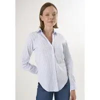Felix Hardy Chemisier bleu clair / blanc