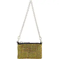 FELIPA Sac bandoulière jaune / noir / argent