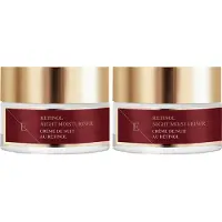 Erth Skin London Retinol Night Moisturiser 2x50ml - Gel léger, calmant et anti-âge - Transparent