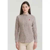 Felix Hardy Chemisier marron / rouge / blanc