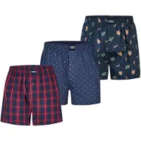 Happy Shorts Boxers 'Christmas' bleu marine