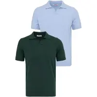 Felix Hardy T-Shirt bleu clair / vert foncé