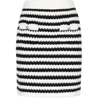 Faina Jupe noir / blanc cassé