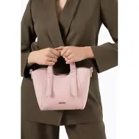WITTCHEN Mini-porte-documents pour femme en similicuir rose avec étui amovible