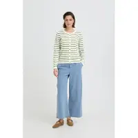 Ichi Cardigan pomme / blanc