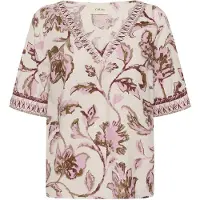 Cream Chemisier 'CRTiah' beige clair / chocolat / rose clair