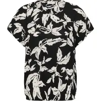 Kaffe Chemisier 'KAVilia' noir / blanc cassé