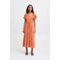 Ichi Robe 'IHAya' beige clair / orange / orange clair