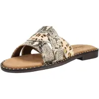 Lazamani Mule beige / marron / or / noir