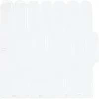 vidaXL Carreau En Plume 50 Pcs Blanc 30 X 30 Cm Polyuréthane Et Pet