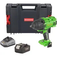 Procraft PWA80bb Clé à choc sans fil 20 V 1600 Nm 1/2" Brushless + 1x batterie 4,0 Ah + chargeur + boîte à outils RHINO
