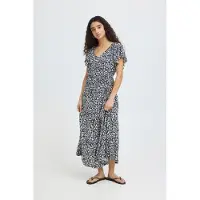 Ichi Robe 'Aya' bleu marine / blanc