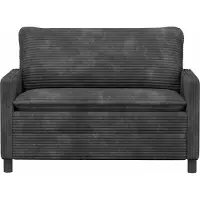 vidaXL Canapé Gris foncé 126 x 81 x 87,5 cm Polyester