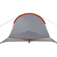 vidaXL Tente de randonnée , 4 personnes, gris et orange