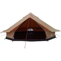 vidaXL Tente familiale marron pour 12 personnes en polycoton