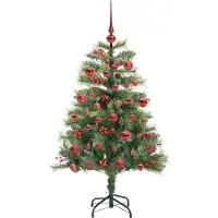 vidaXL Sapin de Noël artificiel Vert 150 cm PVC et métal
