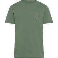 Ralph Lauren pour garçon. 322970333503 T-shirt en maille coton avec poche vert (6años= 124/134cm), Casuel, Manche courte, mode enfantin