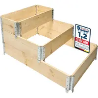 Garronda Rehausse en bois pour palette Caisse de rangement en bois Caisse en bois pour potager surélevé