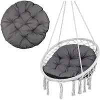 Greenblue Coussin gris pour le jardin « Nid de cigogne » 110 cm GB243 GR