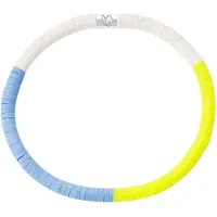 Glanzstücke Bracelet bleu / jaune / argent