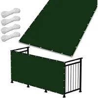 OEM VHV - Tissu d'ombrage - modèle rectangulaire - imperméable - protection UV à 98% - tissu Oxford - 140 x 250 cm - pour jardin, terrasse, balcon, patio, serre