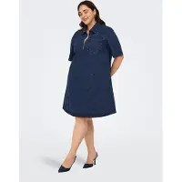 ONLY Robe 'CARAmy' bleu foncé